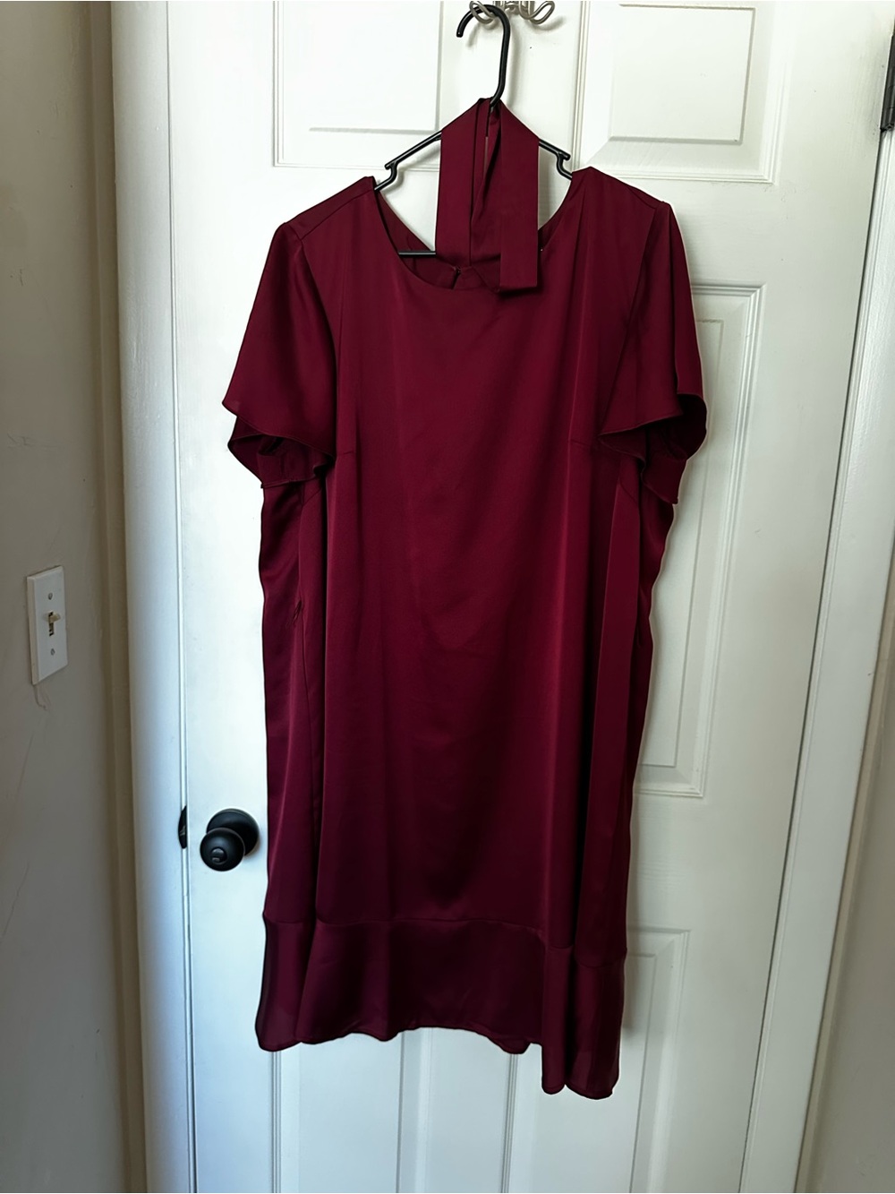 LOFT Plus Deep Burgundy Dress